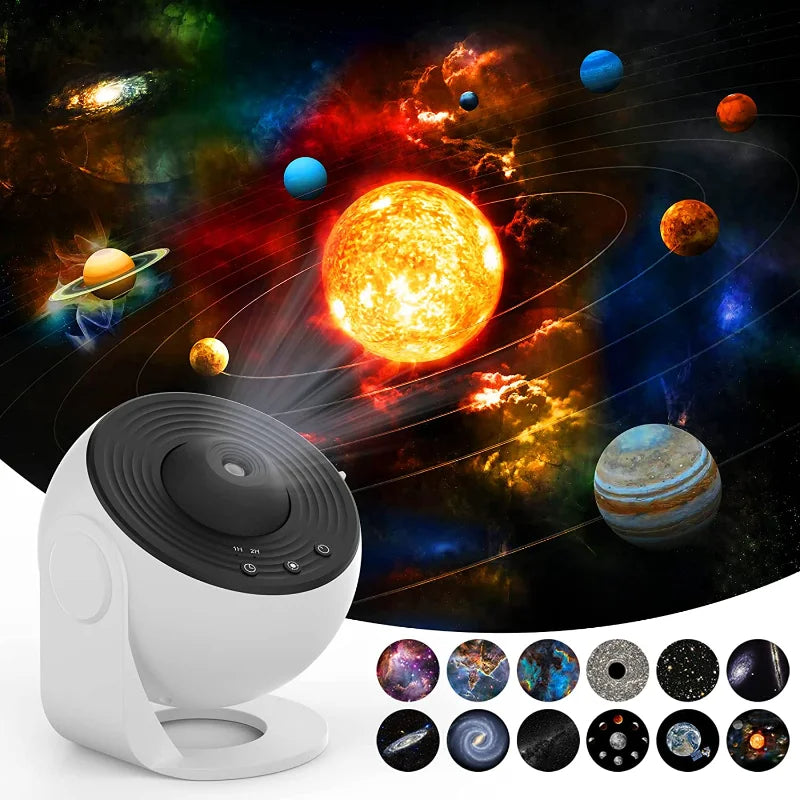 Galaxy Star Projector Night Light – 360° Rotating Starry Sky Lamp for Bedroom & Gifts