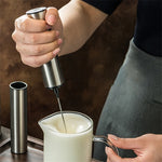 Electric Milk Frother Handheld Whisk – Coffee & Latte Foam Maker