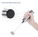 Electric Milk Frother Handheld Whisk – Coffee & Latte Foam Maker