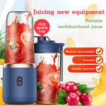 Portable 6-Blade Mini Blender – USB Rechargeable Smoothie & Juice Maker