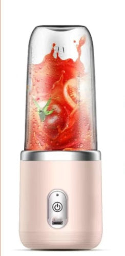 Portable 6-Blade Mini Blender – USB Rechargeable Smoothie & Juice Maker