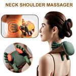 Wireless Deep-Kneading Neck & Shoulder Massager Shawl – Electric Back Pain Relief, Heat Therapy & Muscle Relaxation